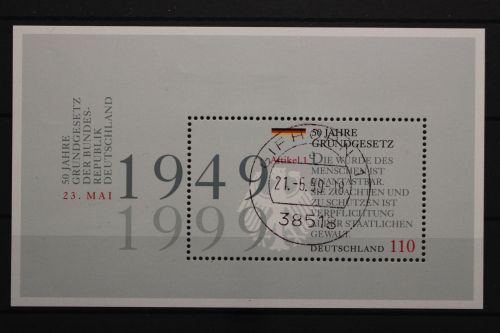 Deutschland (BRD), MiNr. Block 48, zentrisch Gifhorn, EST