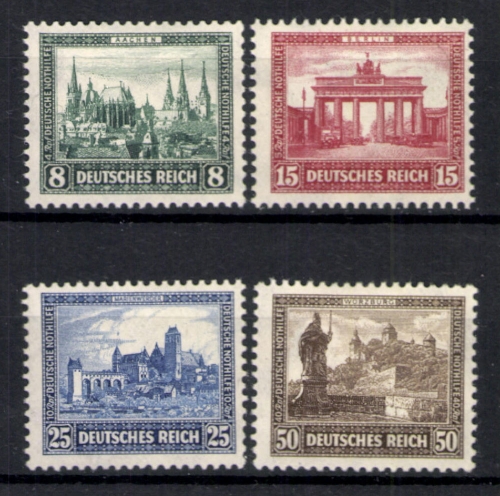 Deutsches Reich, MiNr. 450-453, Falz