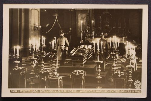 Dresden, Beerdigung Friedrich August III. in der Hofkirche 22.2.1932