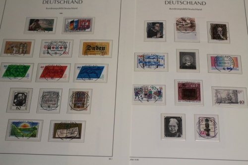 Deutschland (BRD) 1980-1984, viele zentrische Stempel, LT Vordruckblätter