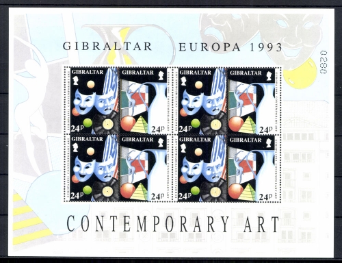 Gibraltar, MiNr. 654-657 Kleinbögen, postfrisch
