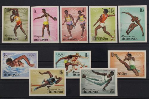 Burundi, MiNr. 125-134 B, postfrisch
