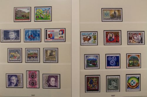 Österreich, MiNr. 2208-2239, Jahrgang 1997 postfrisch auf Lindner T