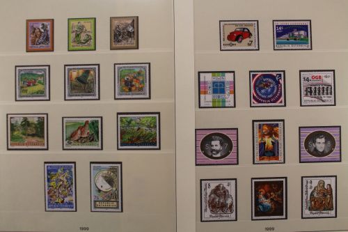 Österreich, MiNr. 2272-2301, Jahrgang 1999 postfrisch auf Lindner T