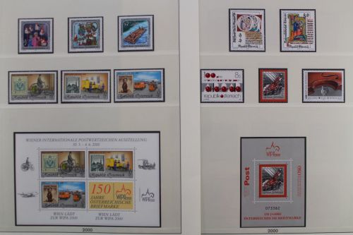 Österreich, MiNr. 2302-2335, Jahrgang 2000 postfrisch auf Lindner T