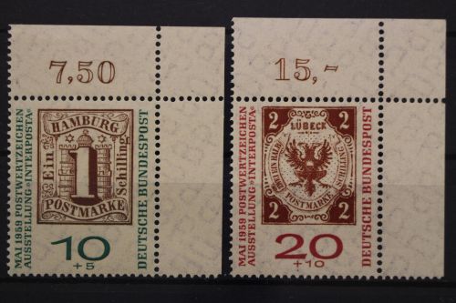 Deutschland (BRD), MiNr. 310-311 a, Ecken re. oben, postfrisch