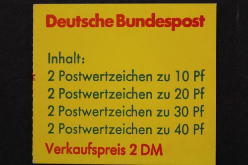 Deutschland (BRD), MiNr. MH 20 c I mit Zählbalken, postfrisch