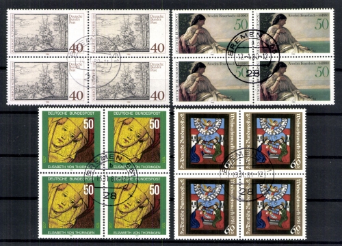 Deutschland (BRD), MiNr. 1033,1067,1113,1114 VB, gestempelt