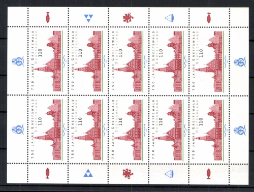 Deutschland (BRD), MiNr. 2111, Kleinbogen, postfrisch