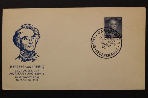 Deutschland (BRD), MiNr. 166, ESST Darmstadt, FDC