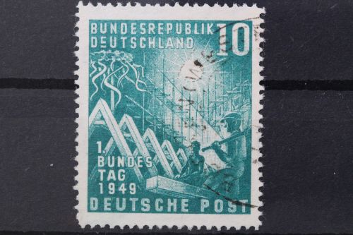 Deutschland (BRD), MiNr. 111 PLF II, gestempelt