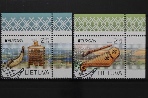 Litauen, MiNr. 1159-1160, Ecke rechts oben, gestempelt