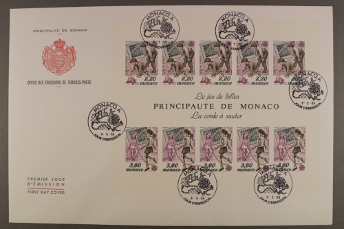 Monaco, MiNr. Block 44, FDC