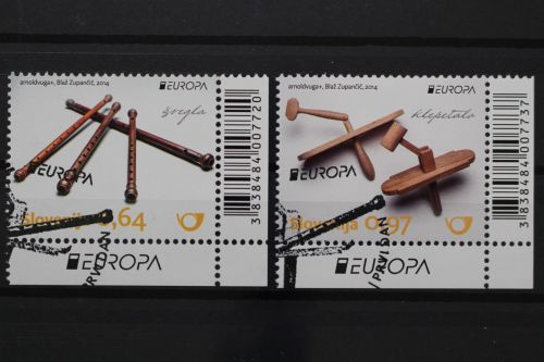 Slowenien, MiNr. 1063-1064, Ecke rechts unten, gestempelt