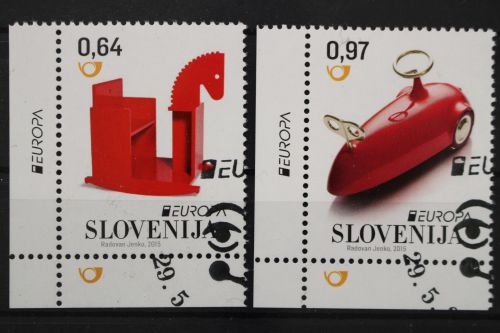 Slowenien, MiNr. 1154-1155, Ecke links unten, gestempelt