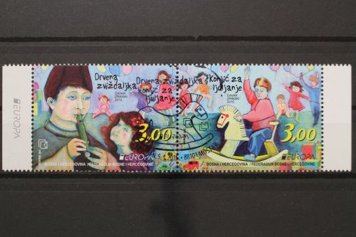 Kroatische Post, MiNr. 408-409 Paar, gestempelt