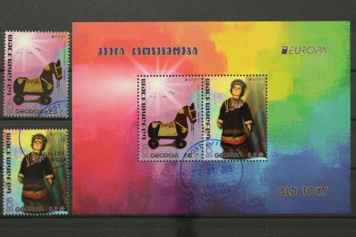 Georgien, MiNr. 672-673 + Block 66, gestempelt
