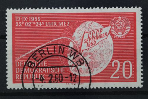 DDR, MiNr. 721 PF I, gestempelt