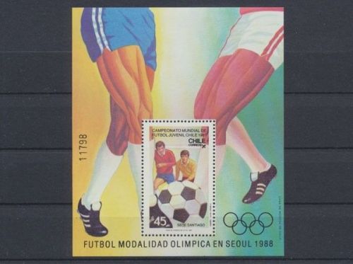 Chile, Fußball, MiNr. Block 5, postfrisch