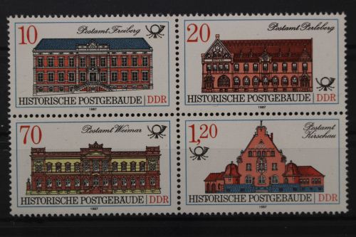 DDR, MiNr. 3069 PF I, Viererblock, postfrisch
