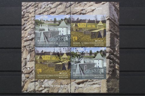 Serbische Republik, MiNr. 717-718 D / E Heftchenblatt, gestempelt