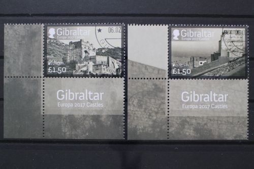 Gibraltar, MiNr. 1772-1773, Ecke links unten, gestempelt