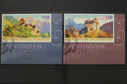 Liechtenstein, MiNr. 1839-1840, Ecke rechts unten, gestempelt