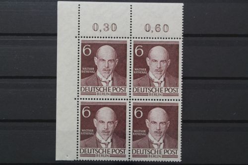 Berlin, MiNr. 93, Viererblock, Ecke links oben, postfrisch