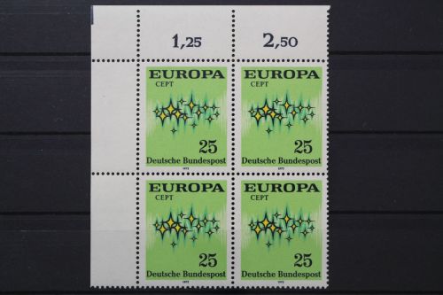 Deutschland, MiNr. 716 Viererblock, Ecke links oben, postfrisch