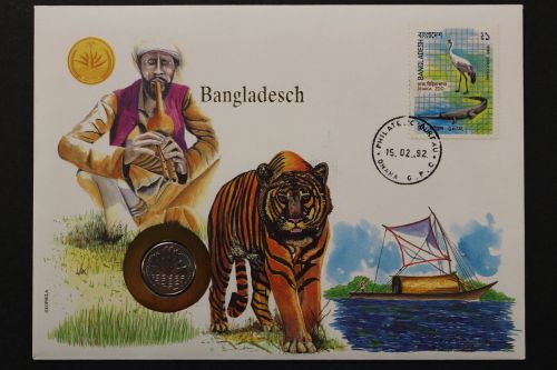 Bangladesch, Numisbrief vom 15.2.92