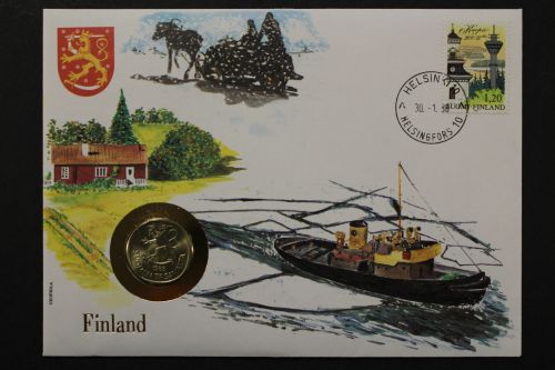 Finnland, Numisbrief vom 30.1.86