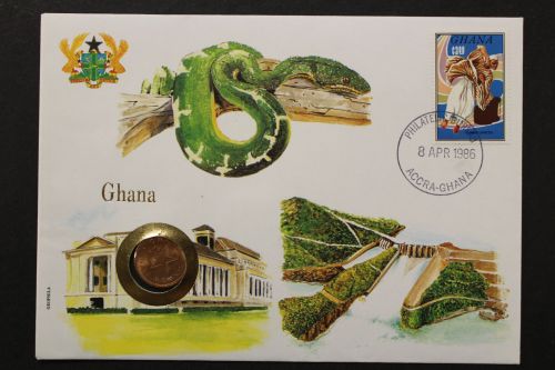Ghana, Numisbrief vom 8.4.80