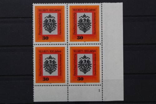 Deutschland (BRD), MiNr. 658 4er Block, Ecke re. u. FN 1, postfrisch