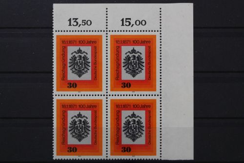 Deutschland, MiNr. 658 Viererblock, Ecke re. oben, postfrisch