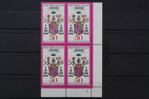 Deutschland, MiNr. 941 Viererblock, Ecke re. u., FN 2, postfrisch