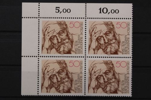 Deutschland, MiNr. 962 Viererblock, Ecke links oben, postfrisch
