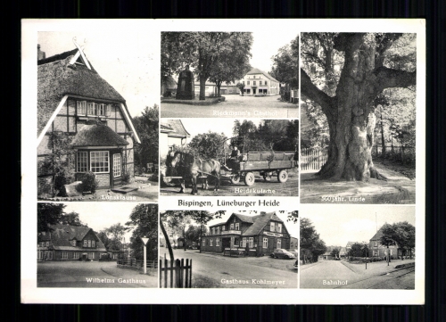 Bispingen, Lüneburger Heide, 7 Ortsansichten
