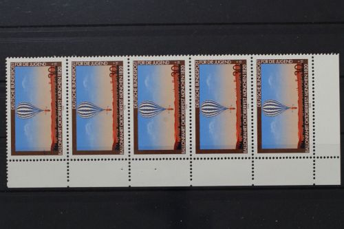 Deutschland, MiNr. 964 Fünferstreifen, Ecke li. unten, postfrisch