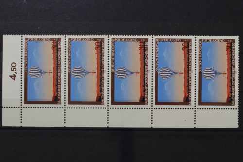 Deutschland, MiNr. 964 Fünferstreifen, Ecke li. oben, postfrisch