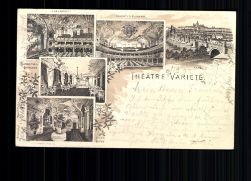 Prag, Theatre Variete, 4 verschiedene Innenansichten