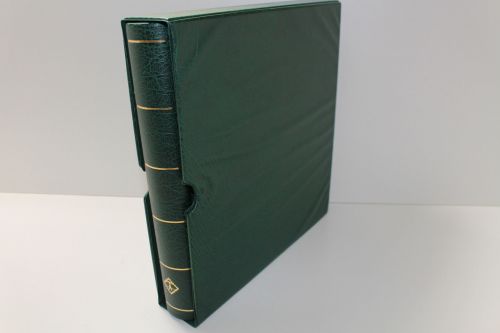 Leuchtturm, 1 grüner Klemmbinder LUXUS DL mit Schutzkassette
