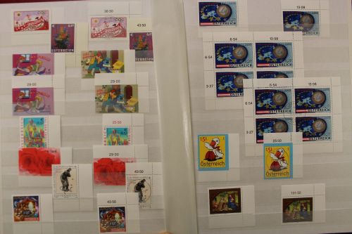 Österreich 2002-2005, postfrisch und gestempelt