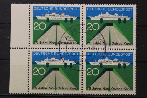 Deutschland (BRD), MiNr. 628, Viererblock, gestempelt