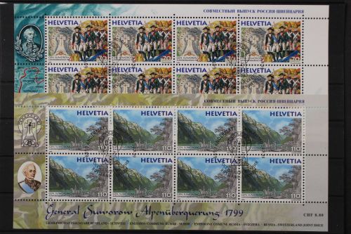 Schweiz, MiNr. 1699-1700 Kleinbögen, ESST