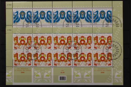 Schweiz, MiNr. 1954-1955 Kleinbogen, ESST