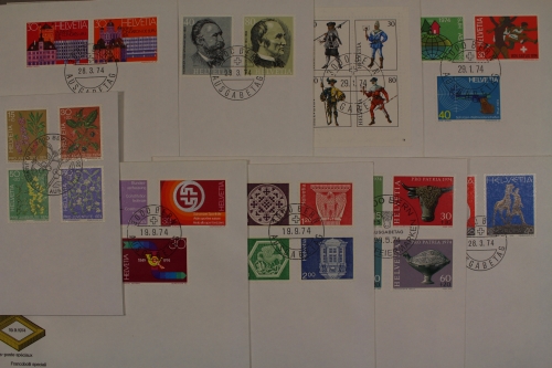 Schweiz, MiNr. 1017-1045, Jahrgang 1974, FDC