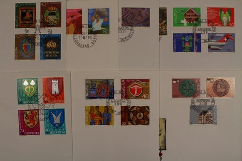 Schweiz, MiNr. 1191-1213, Jahrgang 1981, FDC