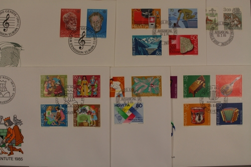 Schweiz, MiNr. 1288-1307, Jahrgang 1985, FDC
