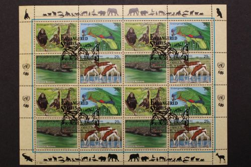 UNO New York, MiNr. 663-666, ZD-Bogen, ESST