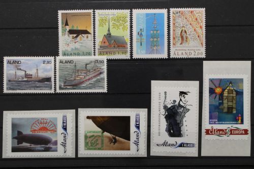Aland, Partie, 4 skl. und 6 Werte, postfrisch / MNH